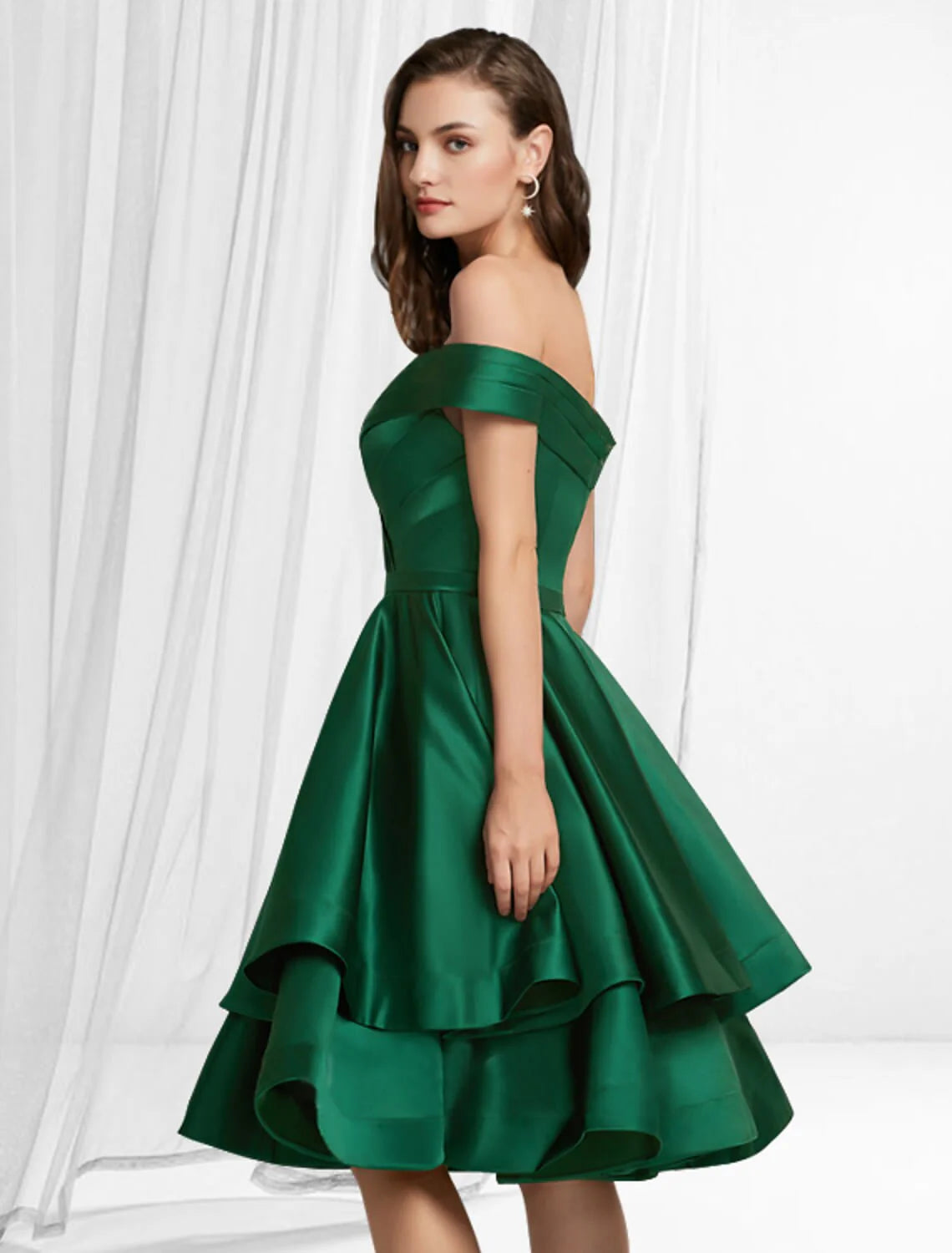A-Line Off-the-Shoulder Prom Dress