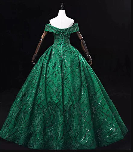 Vestido de fiesta verde de tul con escote en forma de corazón para dulces 16