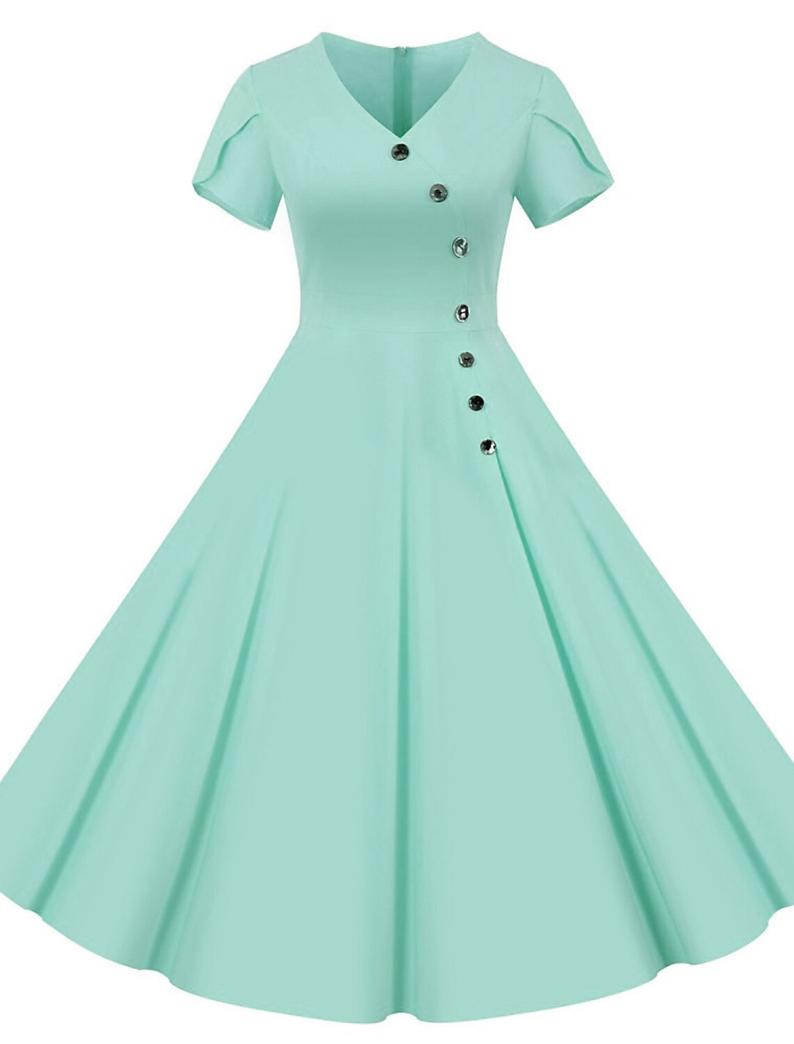 Party Costume A-Line Dress Tea Dress Rockabilly Audrey Hepburn Women's Adults' Cosplay Costume Halloween Party / Evening Homecoming