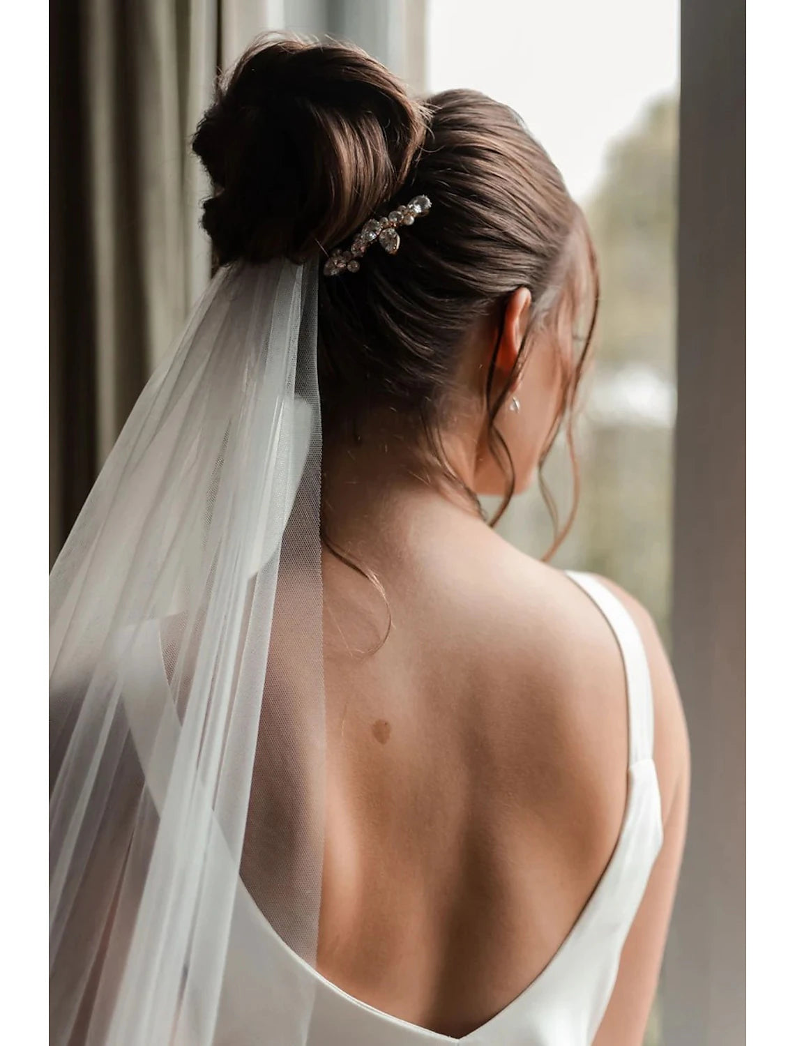 One-tier Formal Style / Simple / Classic & Timeless Wedding Veil Chapel Veils