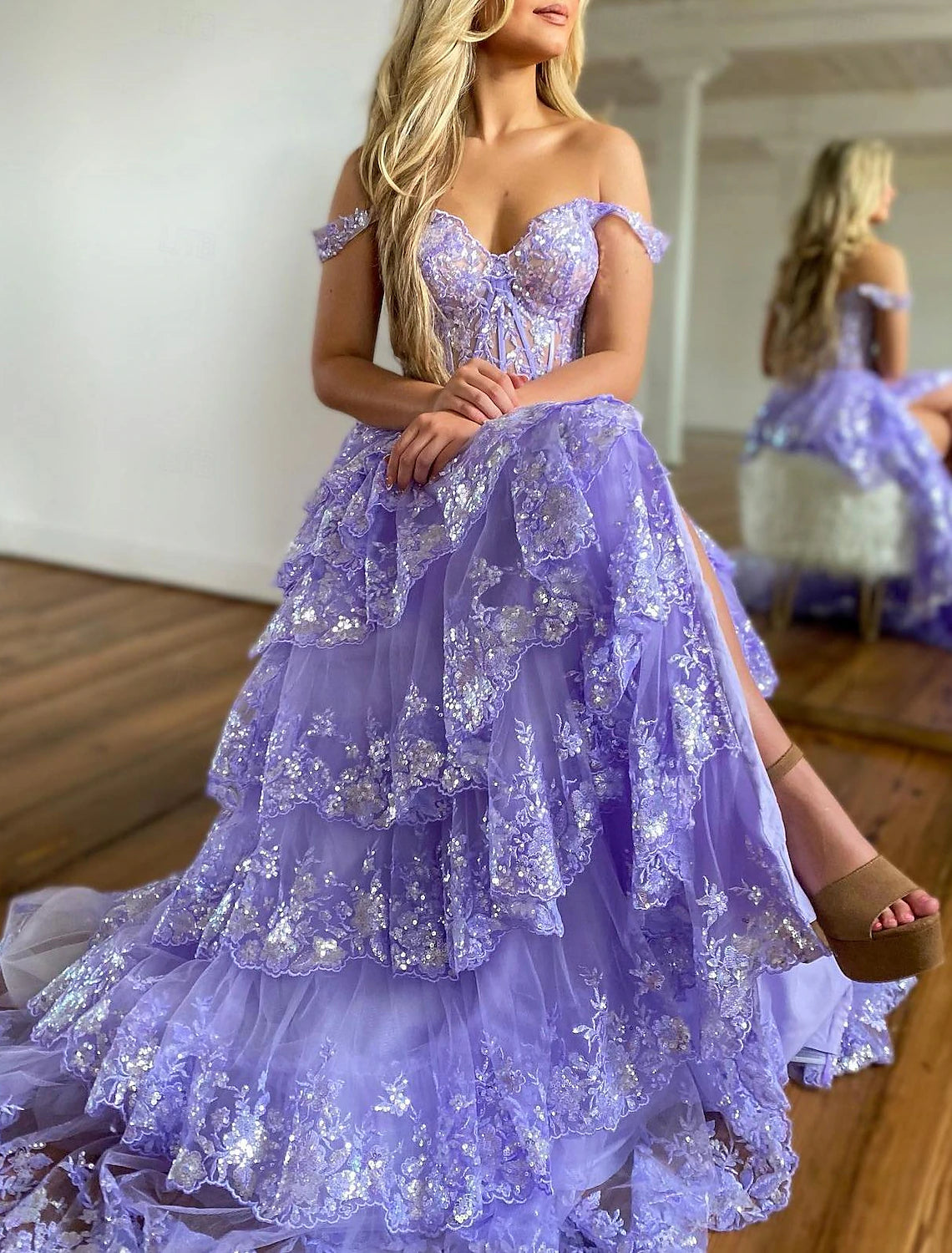 Vestidos de fiesta de sirena con corsé, vestido para invitados de boda, fiesta de noche, cola de corte, sin mangas, hombros descubiertos, tul