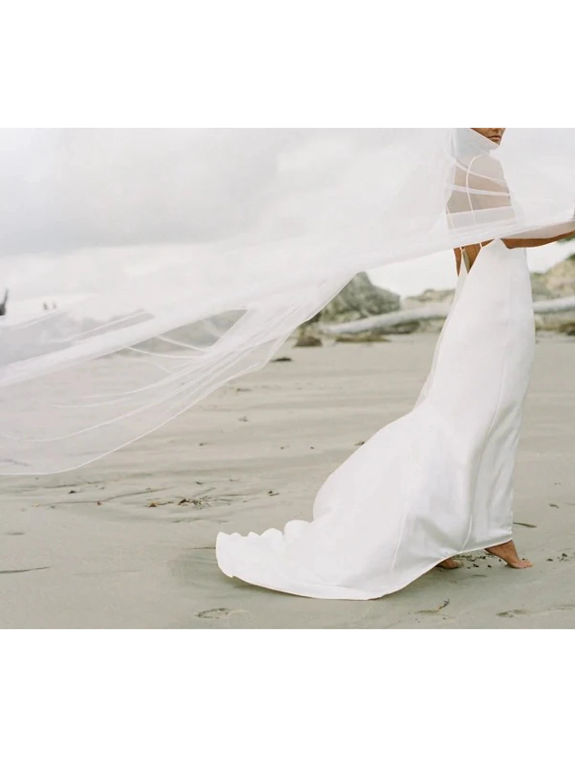 One-tier Formal Style / Simple / Classic & Timeless Wedding Veil Chapel Veils