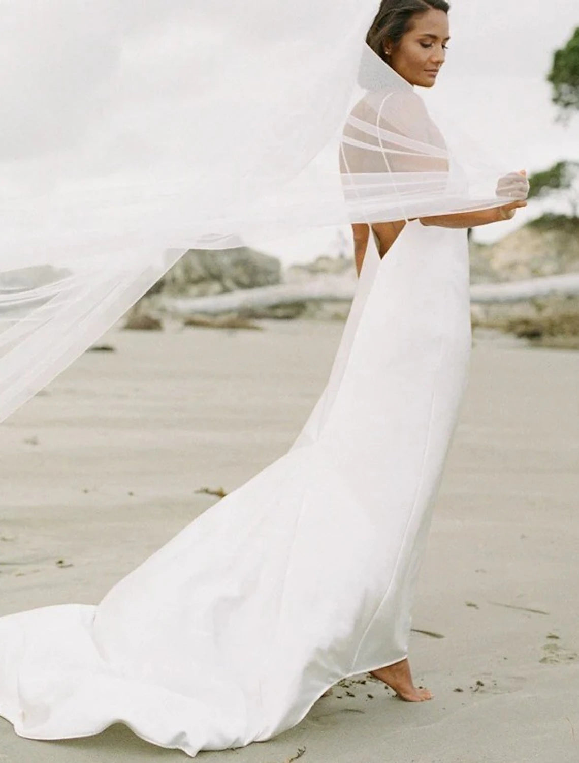 One-tier Formal Style / Simple / Classic & Timeless Wedding Veil Chapel Veils