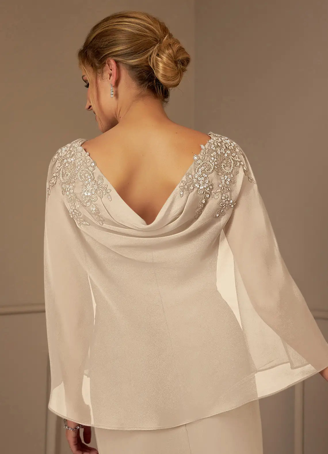 lovely Sheath Bateau Neck Cap Sleeve Back Zip Knee-Length Mother of the Bride Dress