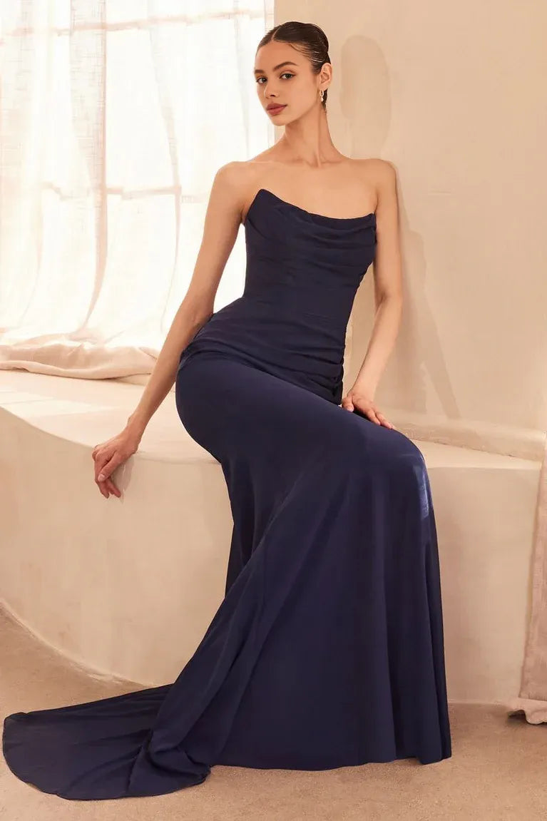 Weitese Dress Lavender Strapless Mermaid Dress With Draped Neckline And Ruched Detail Capturing Glamorous Sophistication Prom Dress