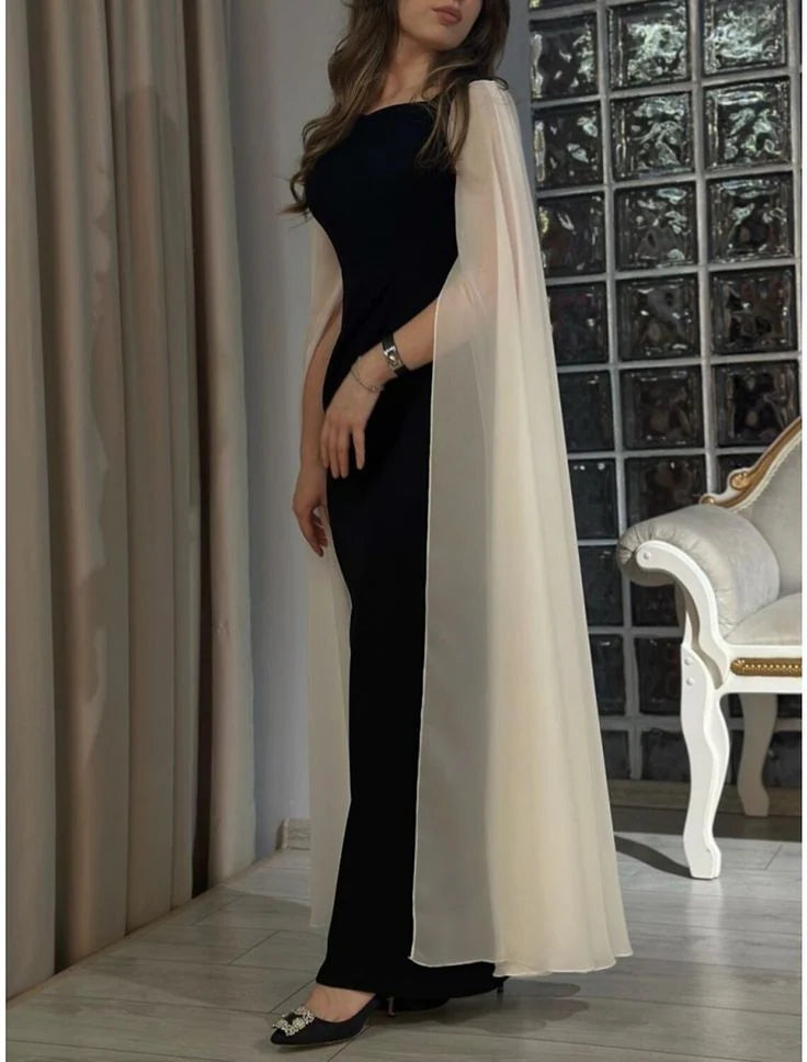 Sheath Long Elegant Formal Prom Evening Dress