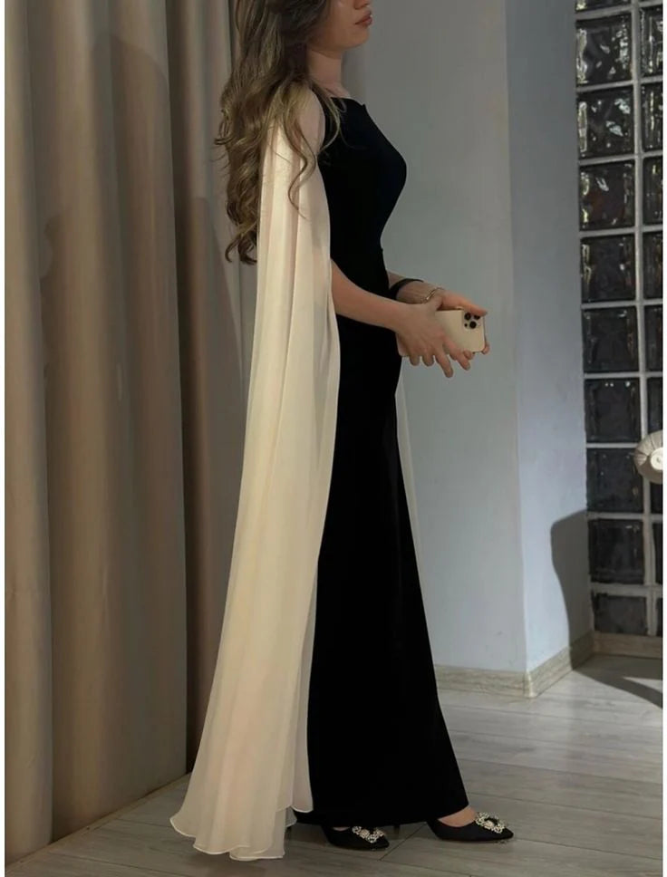 Sheath Long Elegant Formal Prom Evening Dress