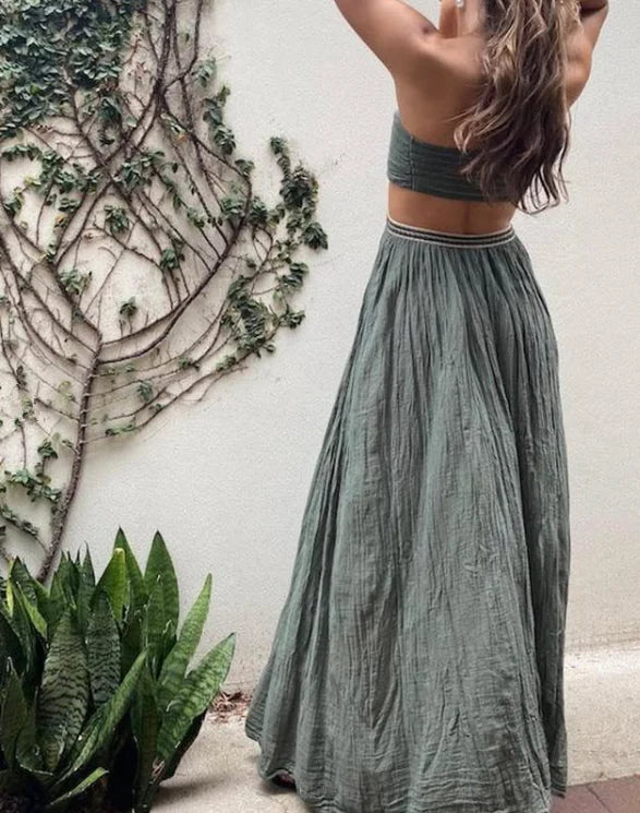 Weitese Formal Women's Dresses Purple Strapless Cut Out A-Line Long Party Dress Prom Clothing