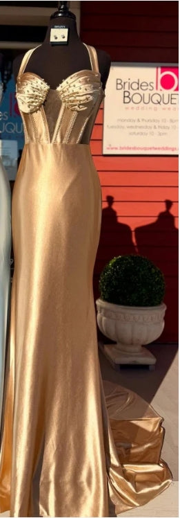 Weitese Dress Gorgeous Mermaid Sweetheart Neck Halter Sleeveless Beaded Pleated Lace Up Prom Party Dress Evening Formal Gown with Train