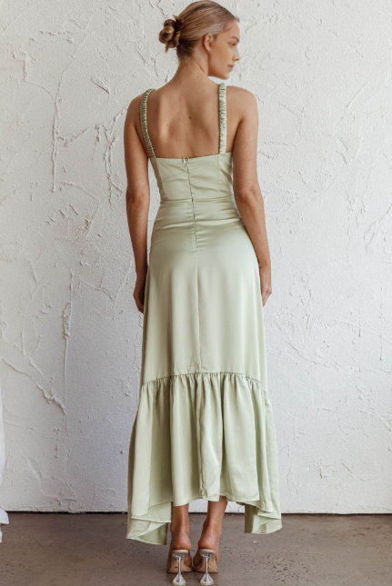 Robe Weitese trapèze à bretelles larges et sans manches, robe de bal élégante et longue 