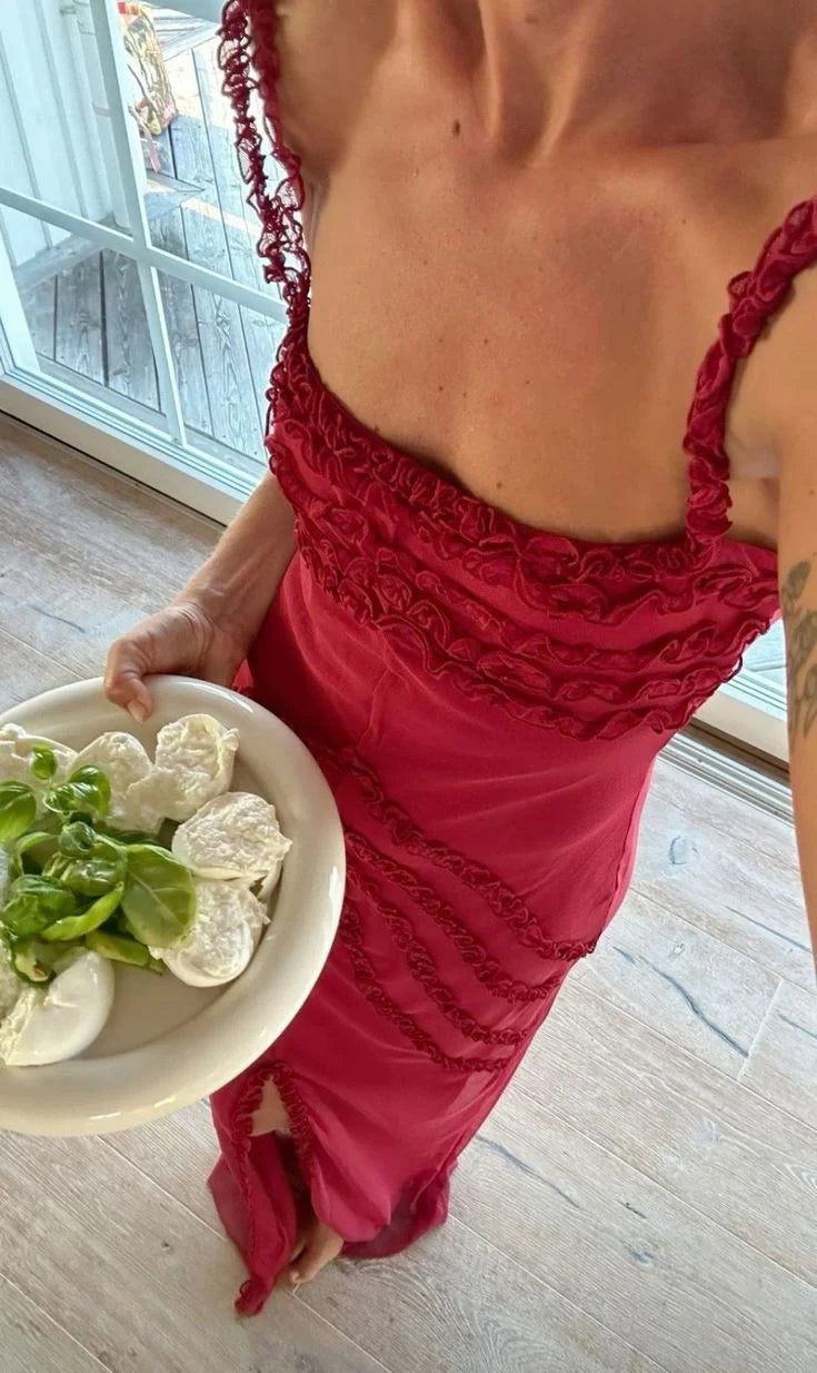 Weitese Dress Prom Dress Stores Burgundy Straps Long Party Dress Charming Birthday Dress Formal Dresses