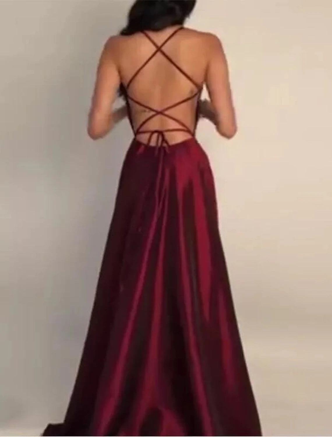 A-Line Wedding Guest Dresses Sexy Dress Prom Black Tie Floor Length Sleeveless Spaghetti Strap Bridesmaid Dress Satin