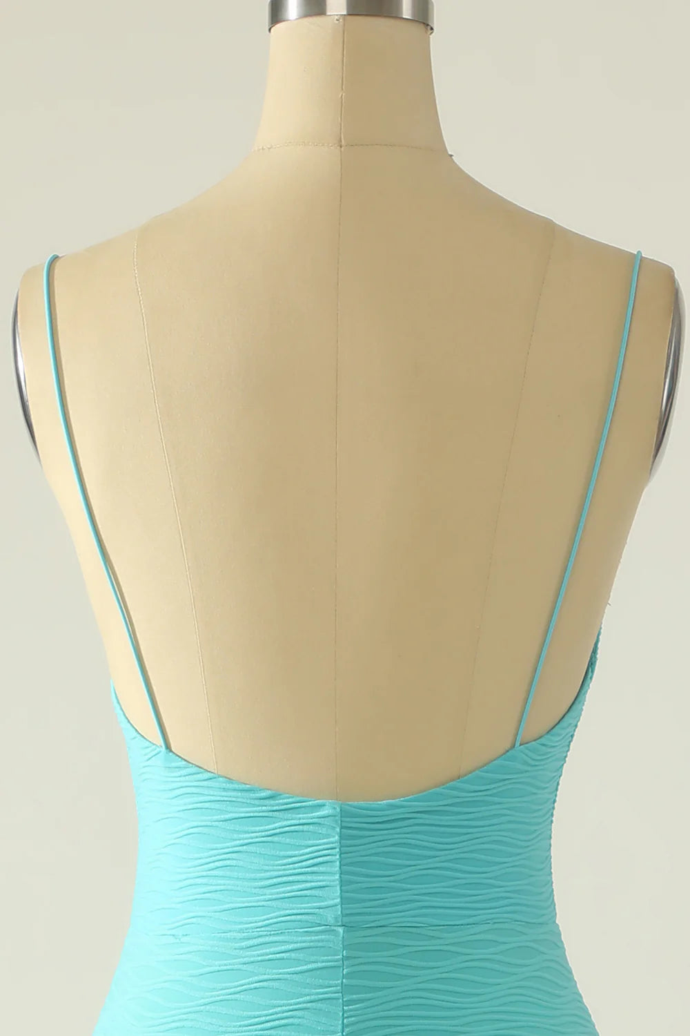 Vestido de fiesta largo de sirena con tirantes finos