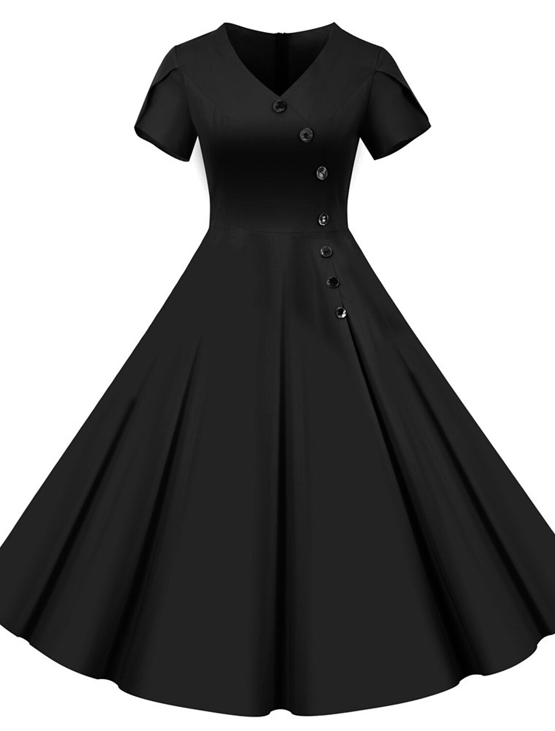 Party Costume A-Line Dress Tea Dress Rockabilly Audrey Hepburn Women's Adults' Cosplay Costume Halloween Party / Evening Homecoming